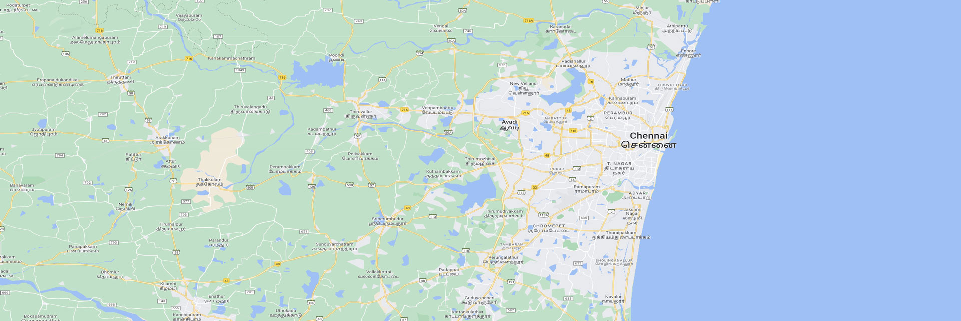 Chennai Tour Map